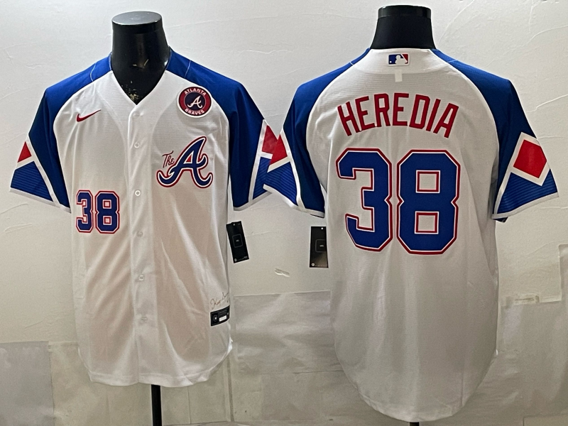 Men 2026 Atlanta Braves #38 Heredia white Game Nike MLB Jersey 002